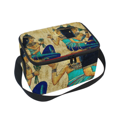 

ALAZA Lunch Box Egyptian Women Insulated Lunch Bag Large Cooler Tote Bagfor Men Women