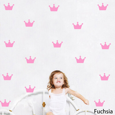 

Children Room Background Decorated Princess Crown Wall Stickers