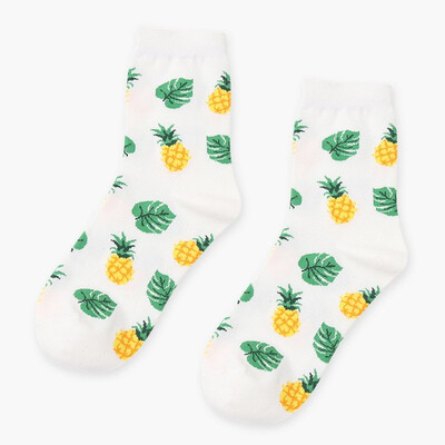 

Korea Cartoon Childlike Fox Flamingo Funny Jacquard Fashion Ins Spring Autumn Sneaker Socks 10 Colors Avocado Casuals