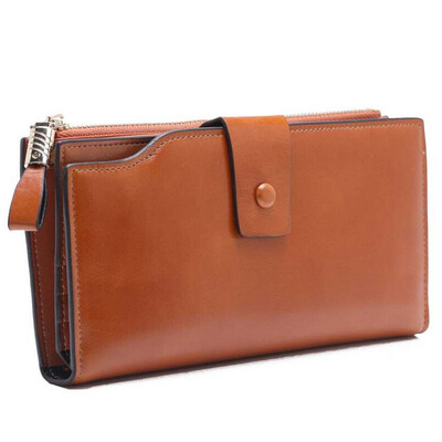 

Tailored Fashion Women Solid Color Leather Wallet Zipper Coin Purse Card Holder Handbags