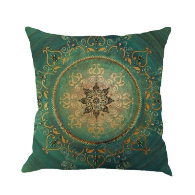 

JPGIF Geometry Painting Linen Cushion Cover Throw Pillow Case Sofa Home Decor A