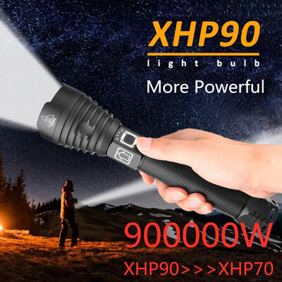 

XHP507090 LED Flashlight Hunting Torch USB Rechargeable