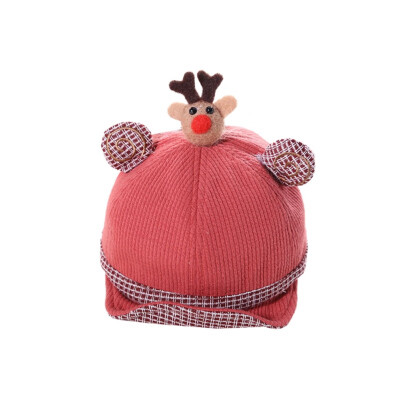 

8-18M Newborn Baby Cap With Cute Bear Top Newborn Kids Baby Winter Boy Girl Hat Baby Boy Accessories Newborn Baseball Hat