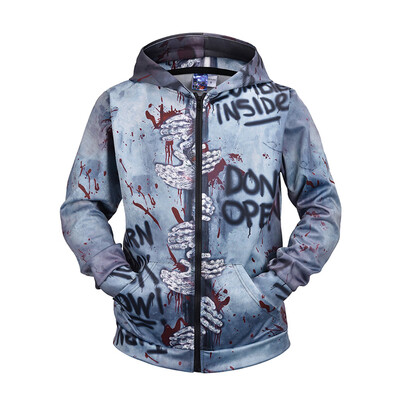 

Toponeto Mens Simple FashionPrinted Long-sleeved Hooded Sweater