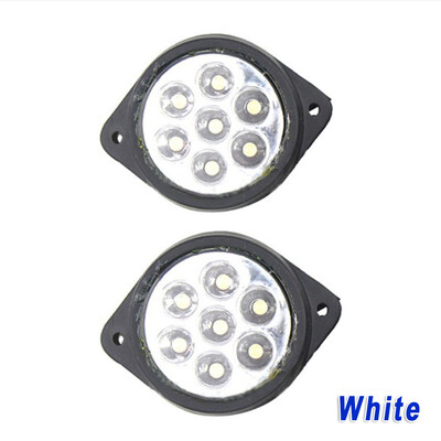 

Car Truck Side Marker Lights Round Lamp Bulbs Indicator DC 24V Set Accessories
