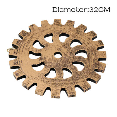 

Toponeto European Modern Vintage Steampunk Gear Industrial Style Wall Home Decoration Sil