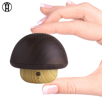 

WH PC-1 Mini Mushroom Wood Portable Bluetooth sound Handsfree Stereo Outdoor Wooden Bluetooth 42 Wireless sound 10w