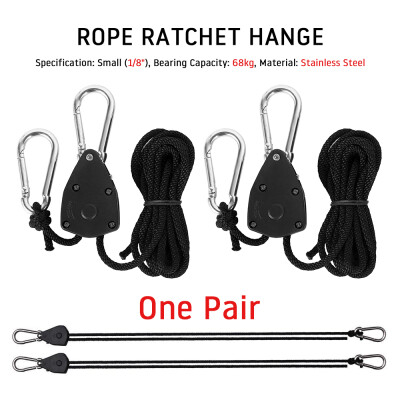 

Small Hydroponic Rope Ratchet Grow Adjustable Light Filter Hanger Tent Indoor Growing 68kg