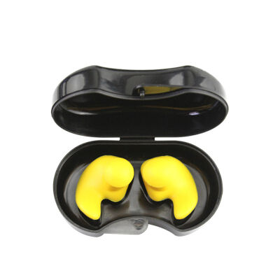 

1 Pair Soft Silicone Ear Plugs Waterproof Noise Reduction Sleeping Swimming Study Work Earplugs Multicolor