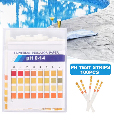 

100PCS PH Test Strips PH 0-14 45-9 Alkaline Acid UrineSalivaLitmus Paper Sticks