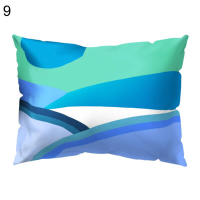 

Circle Wave Geometric Pattern Pillow Cover Cushion Case Car Sofa Bedroom Decor