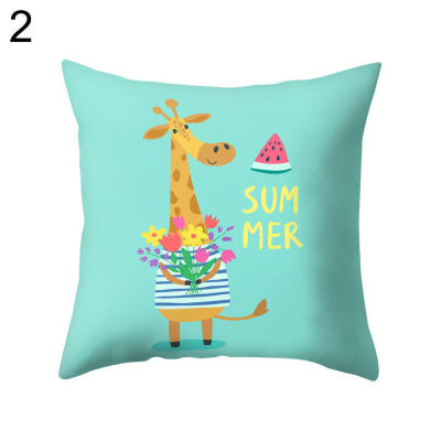 

Cartoon Elephant Tiger Animal Throw Pillow Case Cushion Cover Bedding Articles