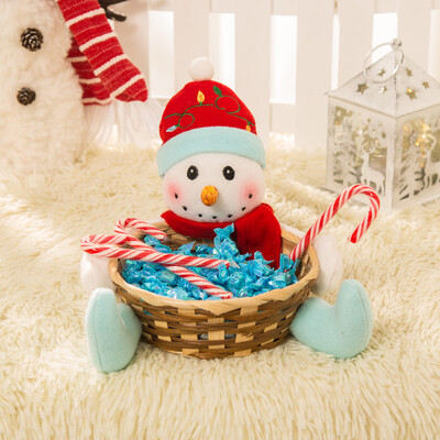 

Tailored Christmas Candy Storage Basket Decoration Santa Claus Storage Basket Gift C