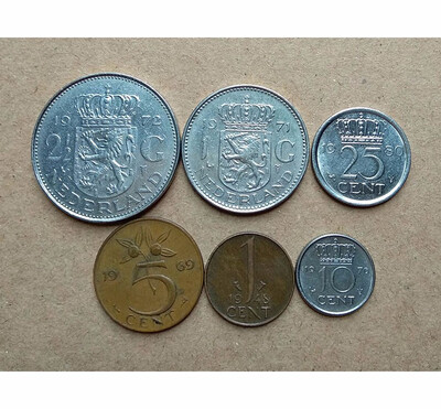 

6PCS SET Coins of Netherlands