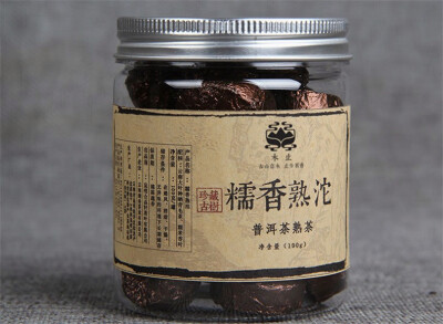 

C-PE138 Yunnan Puerh tea puer Tuocha Small canned Glutinous rice Pu er cooked tea 100g Health care tea