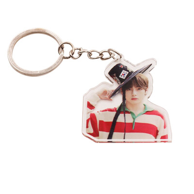 

CAR-TOBBY Kpop BTS Keychain Suga V TATA Acrylic Key Chain Keyring Bag Pendant