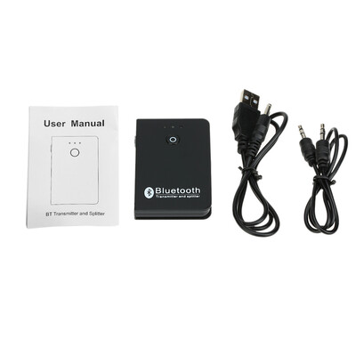 

TS-BT35F302 Wireless Bluetooth Transmitter & Splitter A2DP Audio Adapter Audio Player Wireless Adapter Aux 35mm