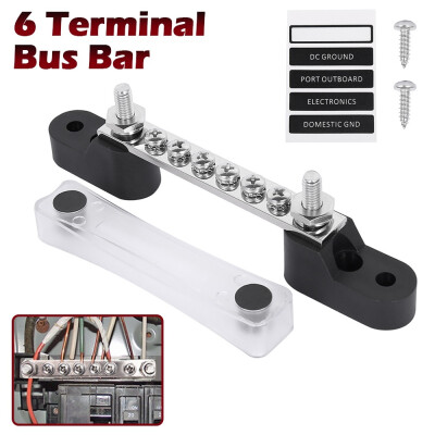 

150A Bus Bar&Ground Distribution Block Cover Kit Car Truck Marine Ship Power Distribution Terminal Block