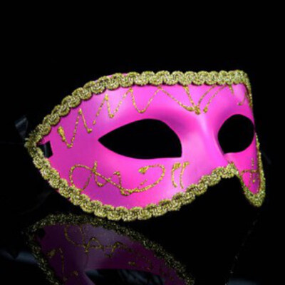 

Ochine Year Feather Ball Masquerade Mask Paillette Party Mask Halloween Party Venetian Mardi Gras Eye Masks