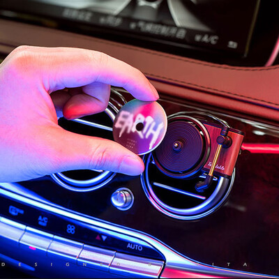 

Car Air Conditioning Outlet Perfume Record Player Aromatherapy Clip Accessories