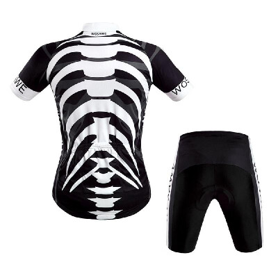 

Men Women Breathable Outdoor Short Sleeve Cycling Jersey 3D Padded Shorts Set
