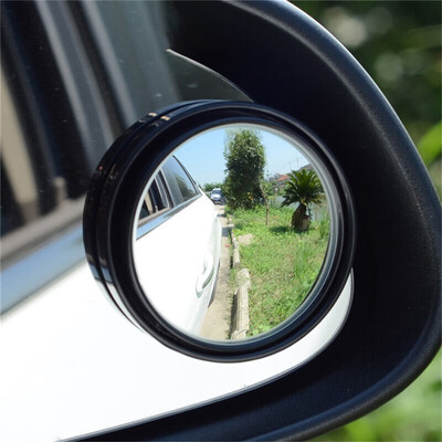 

2Pcs Car Vehicle Blind Spot Dead Zone Mirror Rear View Mirror Small Round Mirror Auto Side 360 Wide Angle Round Convex Mirror