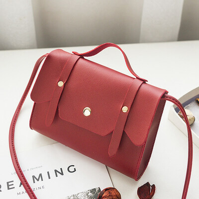 

2019 New Fashion Simple Small Square Bag Women&39S Designer Handbag High-Quality Pu Leather Mobile Phone Shoulder Bags