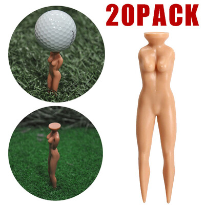

Siaonvr 20PACK 3 Sexy Girl Lady Tees Nude Woman Plastic Golf Tees Golf Accessories