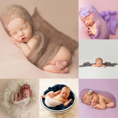 

Newborn Baby Photography Props Soft Wrap Swaddling Clothes Wrapping Kids Photos