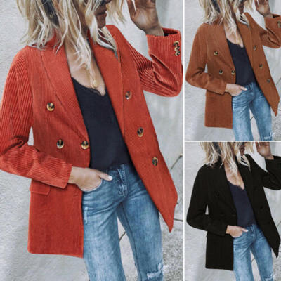 

Womens Ladies OL Long Sleeve Blazer Elegant Slim Suit Casual Jacket Coat Outwear
