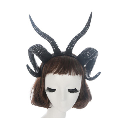 

Special Fashion Sheep Horn Ox Horn Cosplay Headdresses Sheep Horns Handmade Gothic Headband Halloween Prop Hairband