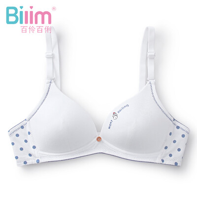 

Hundreds of girls&girls bra without rims thin section small chest gathered bra development period student 91112 white 85A