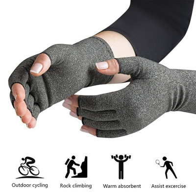 

1 pair Therapy Gloves Wrist Support Brace Anti Arthritis Compression Rheumatoid Health Hand Pain Relief Sleeve Gloves
