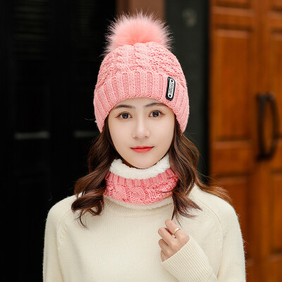 

Hat women autumn&winter Korean version of the sweet wind cute plus thick fashion warm wool hat wind-proof knitted hat