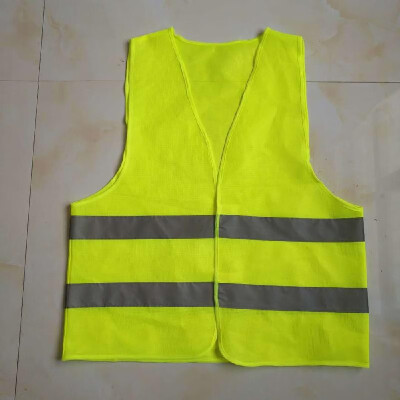 

Factory direct reflective vest reflective strip reflective clothing knitted cloth car safety protection reflective vest custom