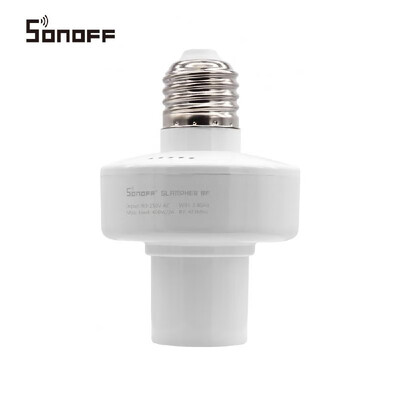 

Sonoff Slampher RF E27 Wireless LED Bulb Holder Smart 433MHz RF & WiFi Light Screw Bulb Wifi Lamp Socket RF Remote Control Timing