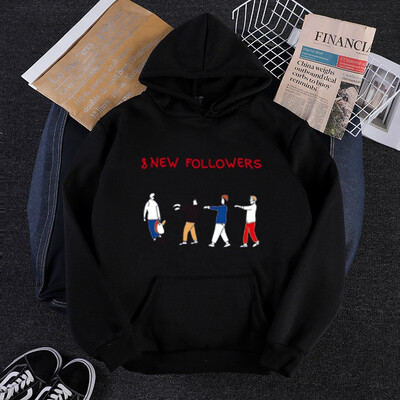 

Autumn&winter Korean casual cartoon print long-sleeved hooded sweater pink  code