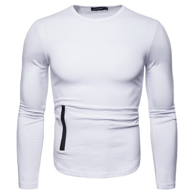 

Toponeto Fashion Mens Casual Solid Long Sleeve O-neck T Shirts Tops Blouses