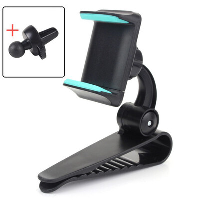 

Universal Car Phone Holder Stable Firm Sun Visor Shield Air Vent Clip Phone Bracket Practical Phone Accessories