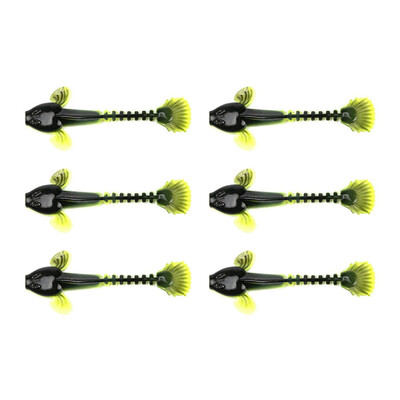 

6pcsbag Fishing Lure Soft Shad Silicone Bait Wobblers Swimbait Lifelike Soft Lure Odor Attractant Artificial Bait
