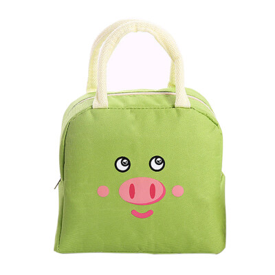 

Cute Pig Print Thermal Insulation Office Picnic Food Bento Lunch Tote Bag Pouch