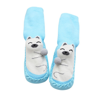 

Small Infant Socks Cotton Socks Kids Baby Cartoon Pattern Anti-slip Socks  M L