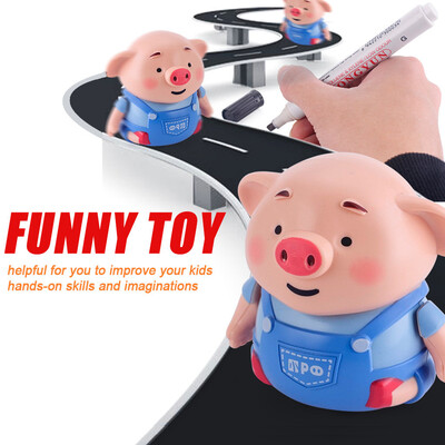 

〖Follure〗Follow Any Drawn Line Magic Pen Inductive Cute Pig Model Children Toy Gift