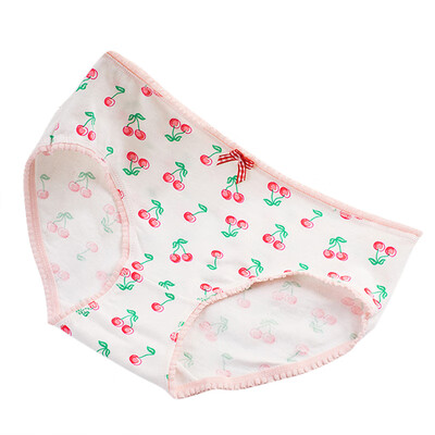 

Womens Panties Cartoon Fruit Bowknot Pattern Girl Briefs Female Underwear Cute Lingerie Ladies Underpants Women Panty