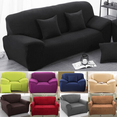 

Fashion Solid Colors Arm Chair two Seater Love Seat Sofa Cover Slipcover Stretch Lounge Couch