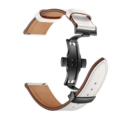 

〖Follure〗Butterfly buckle Leather Wrist Watch Strap Band For AMAZFIT 22S 22MM