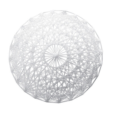 

Hollow mat Gold Stamp Placemat Hexagonal Star PVC Placemat Geometric Pattern Placemat