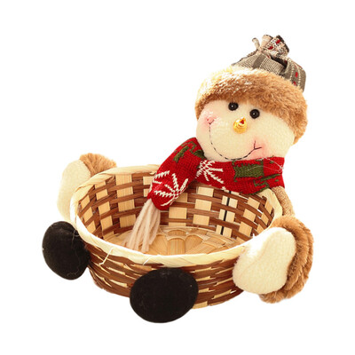 

Gobestart Candy Storage Basket Decoration Santa Claus Storage Basket Gift A