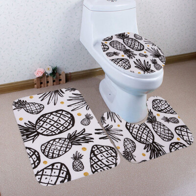 

〖Follure〗Bathroom Toilet Three Piece Floor Mat Door Mat Bathroom Carpet