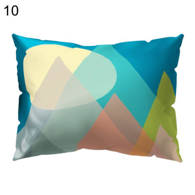 

Circle Wave Geometric Pattern Pillow Cover Cushion Case Car Sofa Bedroom Decor